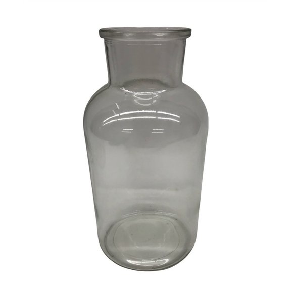 Apothecary Bottles, 3 Piece Set with Metal Stand Holder with Handle - Picture 3 of 4